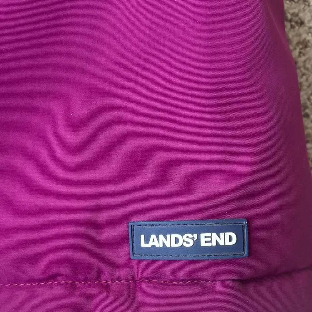 Lands' End Vibrant Purple Coat View 2